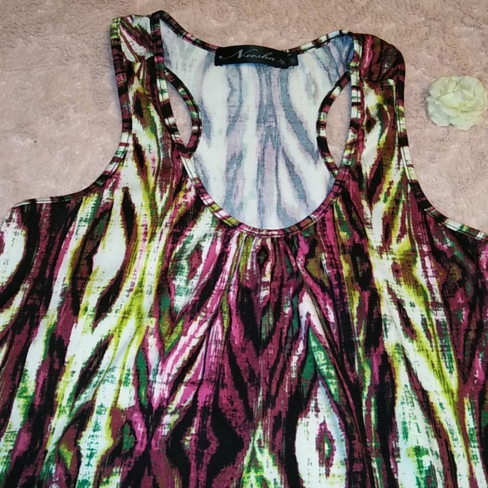 Tribal 💕Razor Back Sharkbite 🦈Hem Tank - Picture 2 of 8